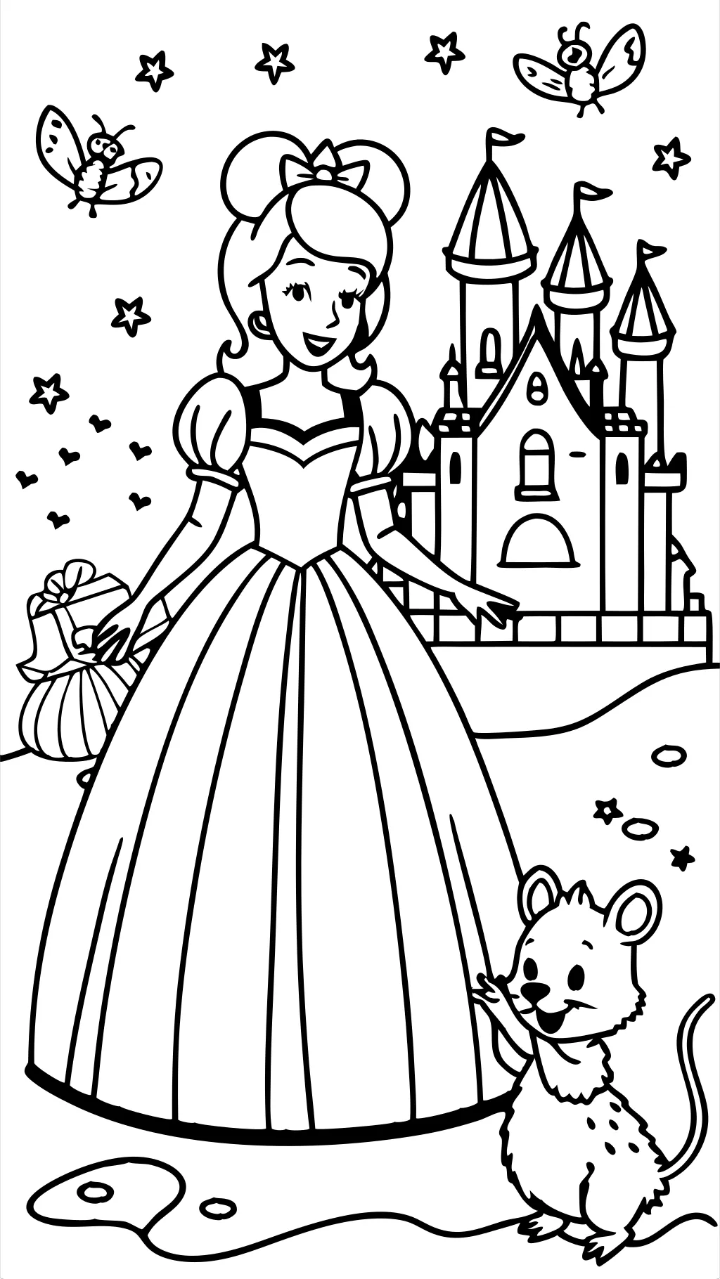 coloriages princesse Cendrillon